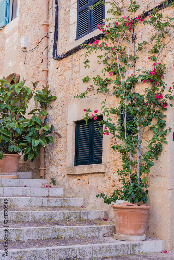 old small town on the island of Mallorca, Spain.