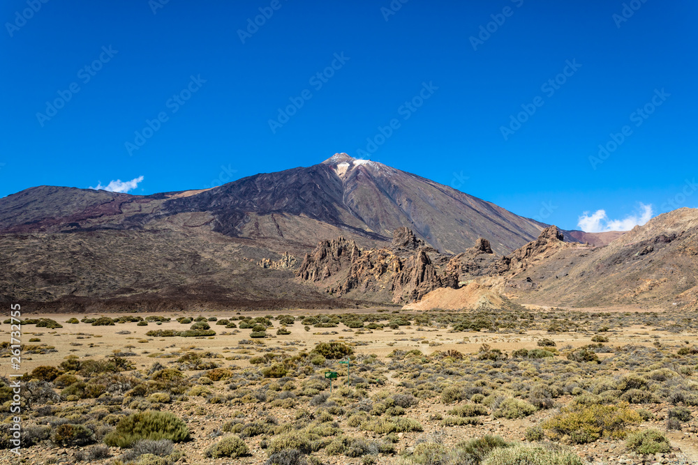 Volcano Teide landscape view, Teide National Park, Tenerife, Canary Islands, Spain - Image