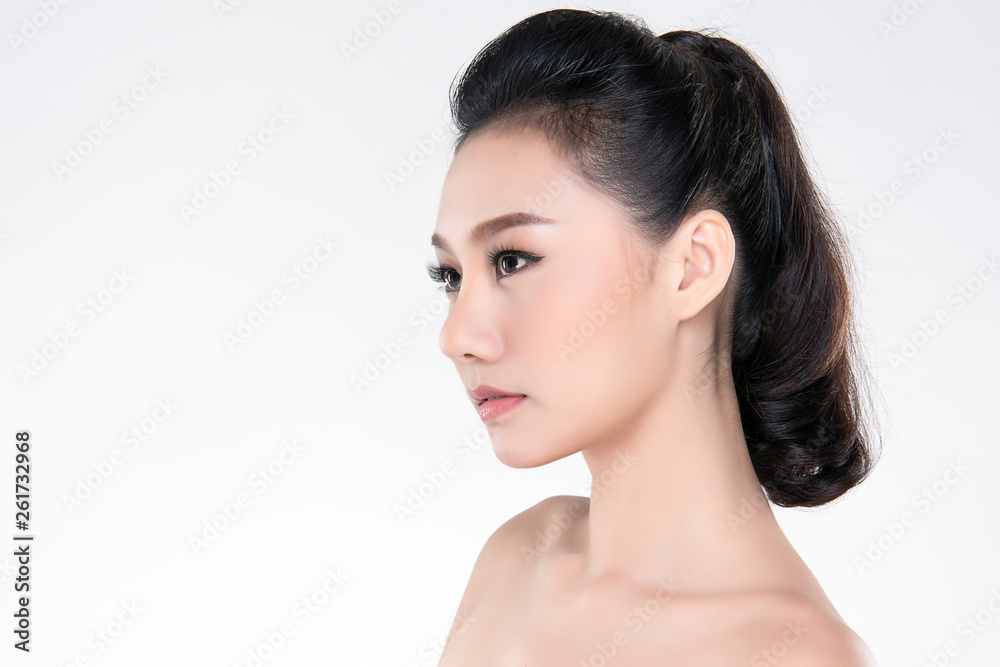 Beautiful Young asian Woman with Clean Fresh Skin Beautiful Young asian Woman with Clean Fresh Skin