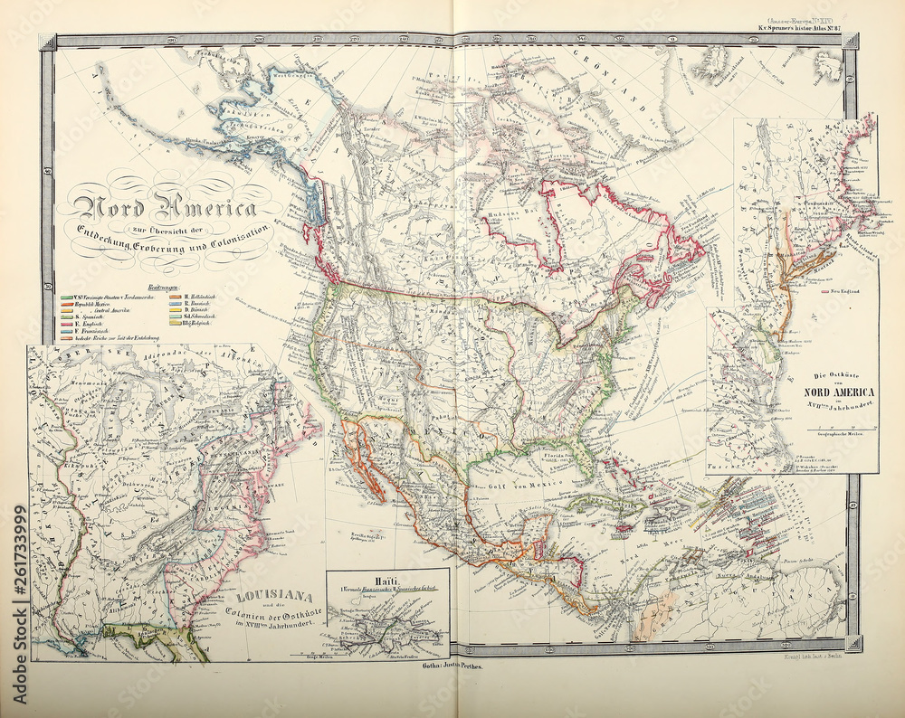 Old map. Engraving image