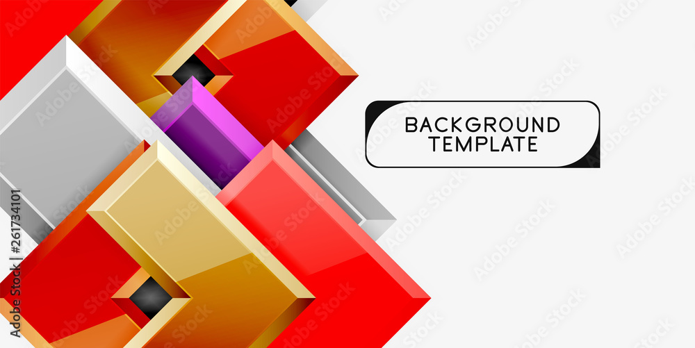 Glossy arrows geometric background Glossy arrows geometric background