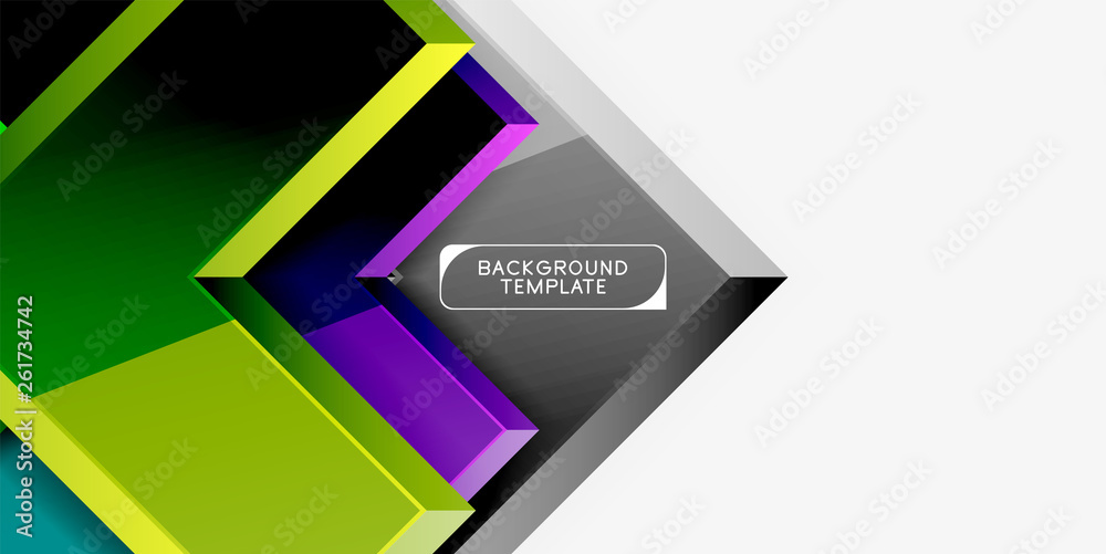 Glossy modern geometric background, abstract arrows composition Glossy modern geometric background, abstract arrows composition