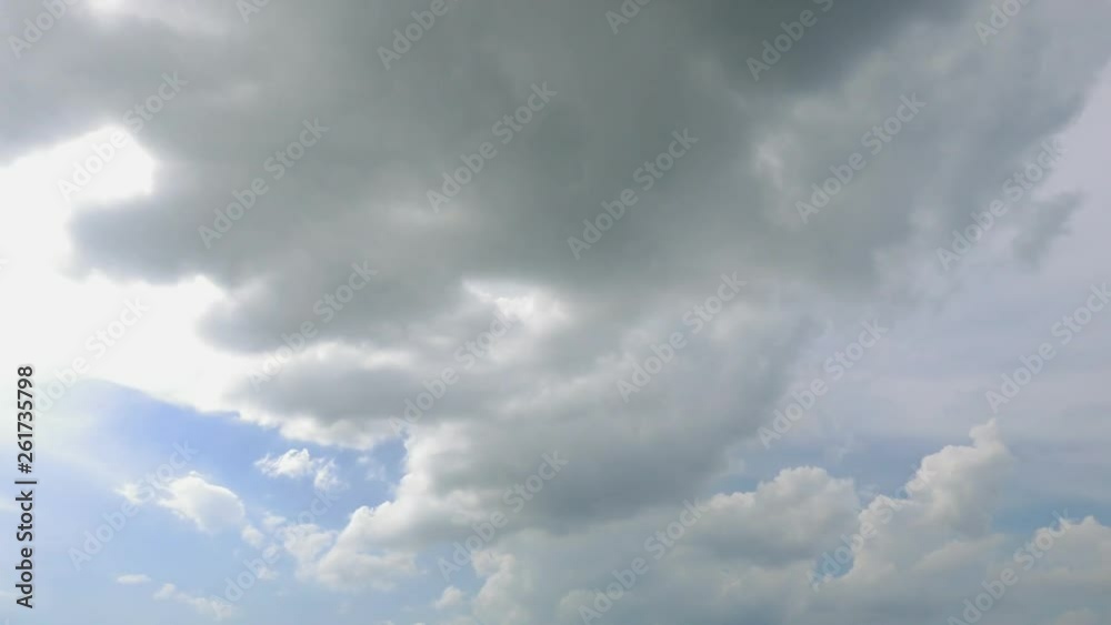 Big fluffy clouds forming and moving through the air time lapse Big fluffy clouds forming and moving through the air time lapse
