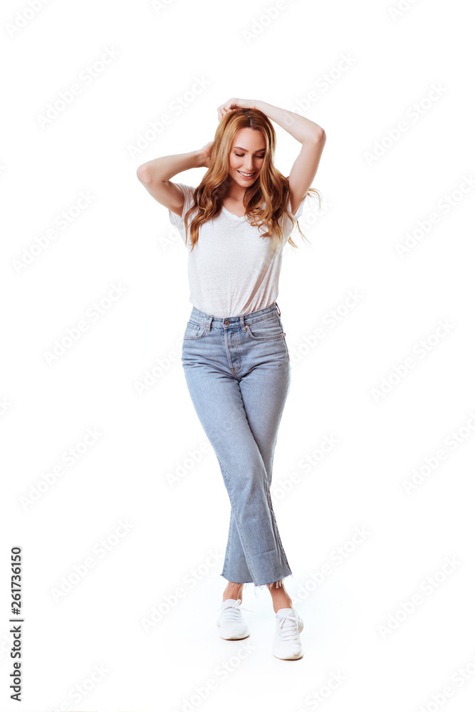 Portrait of emotive good-looking caucasian woman Portrait of emotive good-looking caucasian woman