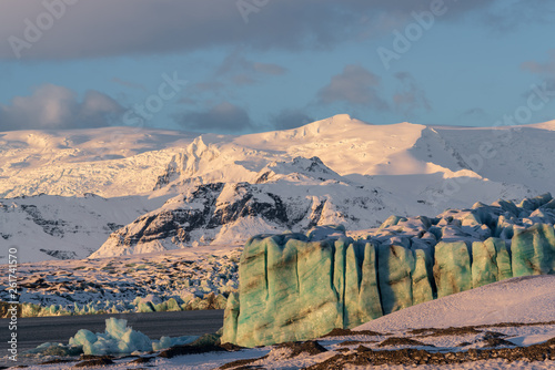 At the end of the Breiðamerkurjökull glacier photo