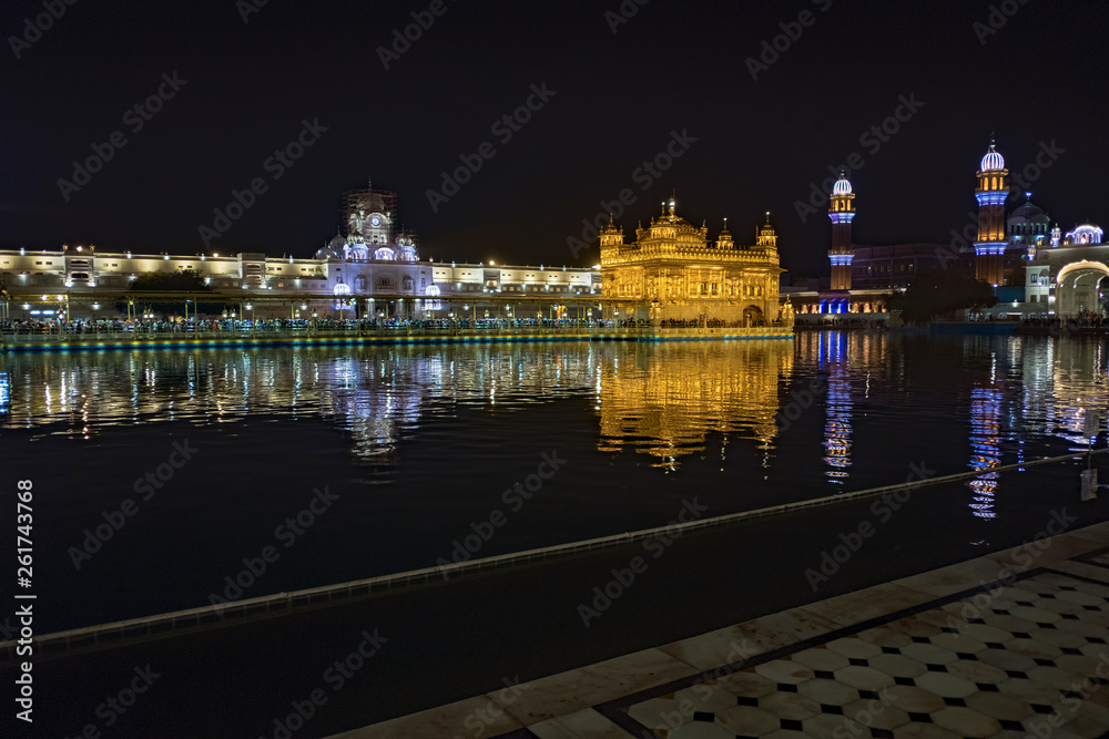 Golden Temple Amritsar at night