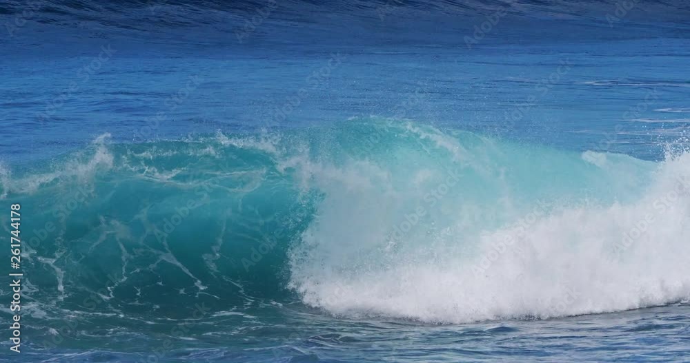 Waves in Atlantic Ocean, Porto Moniz, Madeira Island Portugal, Slow Motion 4K Waves in Atlantic Ocean, Porto Moniz, Madeira Island Portugal, Slow Motion 4K