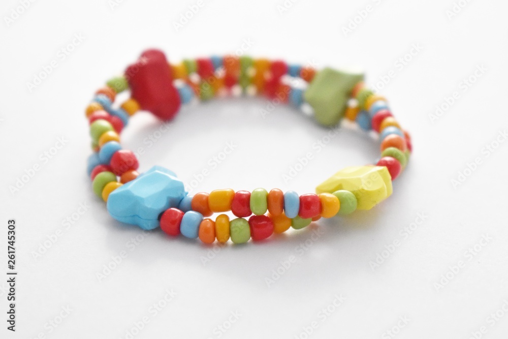 Glass Beads Bracelet on White Background, Isolated Beads Bracelet on White Background, Glass Beads Bracelet, Jewelry making, Jewellery Design, Handmade Jewelry, Handmade Beads Bracelet Glass Beads Bracelet on White Background, Isolated Beads Bracelet on White Background, Glass Beads Bracelet, Jewelry making, Jewellery Design, Handmade Jewelry, Handmade Beads Bracelet