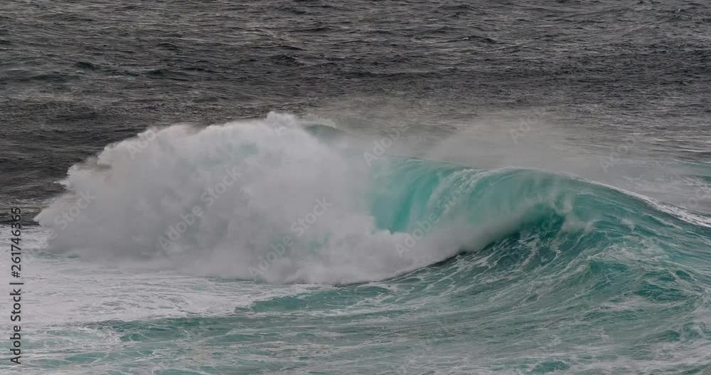 Waves in Atlantic Ocean, Porto Moniz, Madeira Island Portugal, Slow Motion 4K Waves in Atlantic Ocean, Porto Moniz, Madeira Island Portugal, Slow Motion 4K