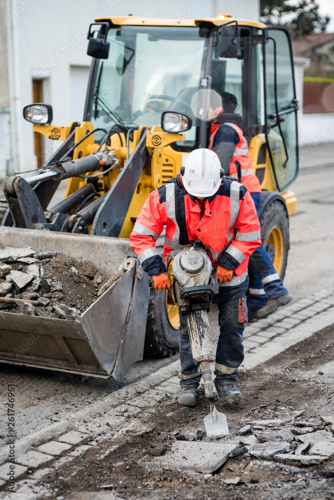 Fototapeta premium rénovation de la chaussée