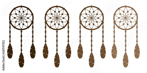 Brown simple dream catchers