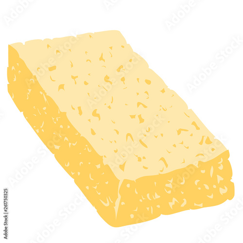 Cartoon illustration with sponge