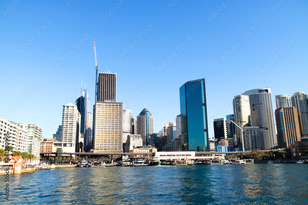 Fototapeta premium Circular Quay in Sydney / シドニー・サーキュラーキー方面