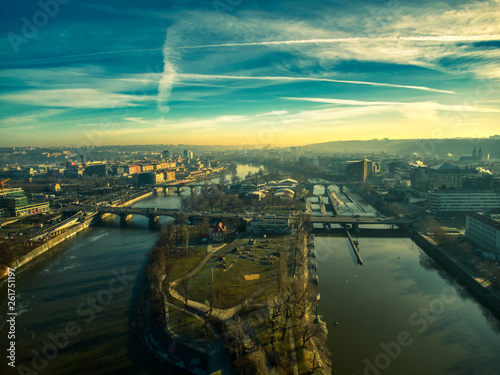 Prague aerial summer