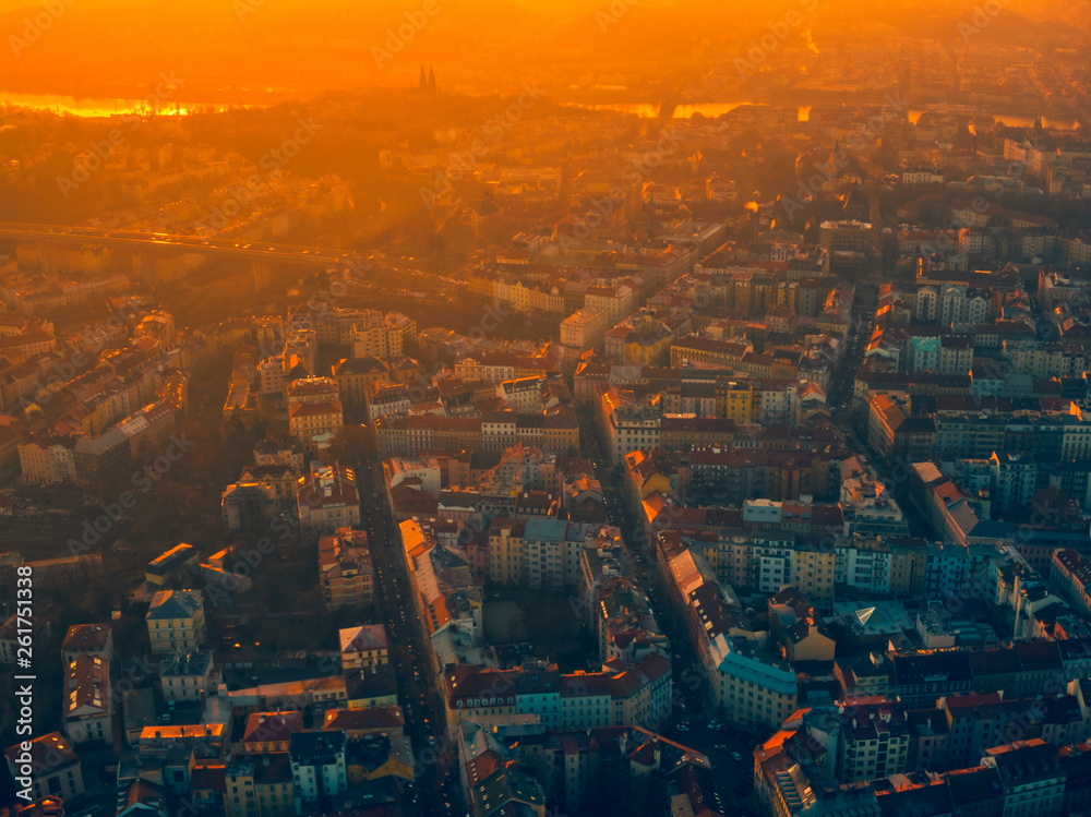 Prague aerial summer