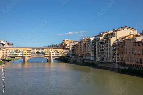 Panoramic view on Ponte Vecchio (Old Bridge)