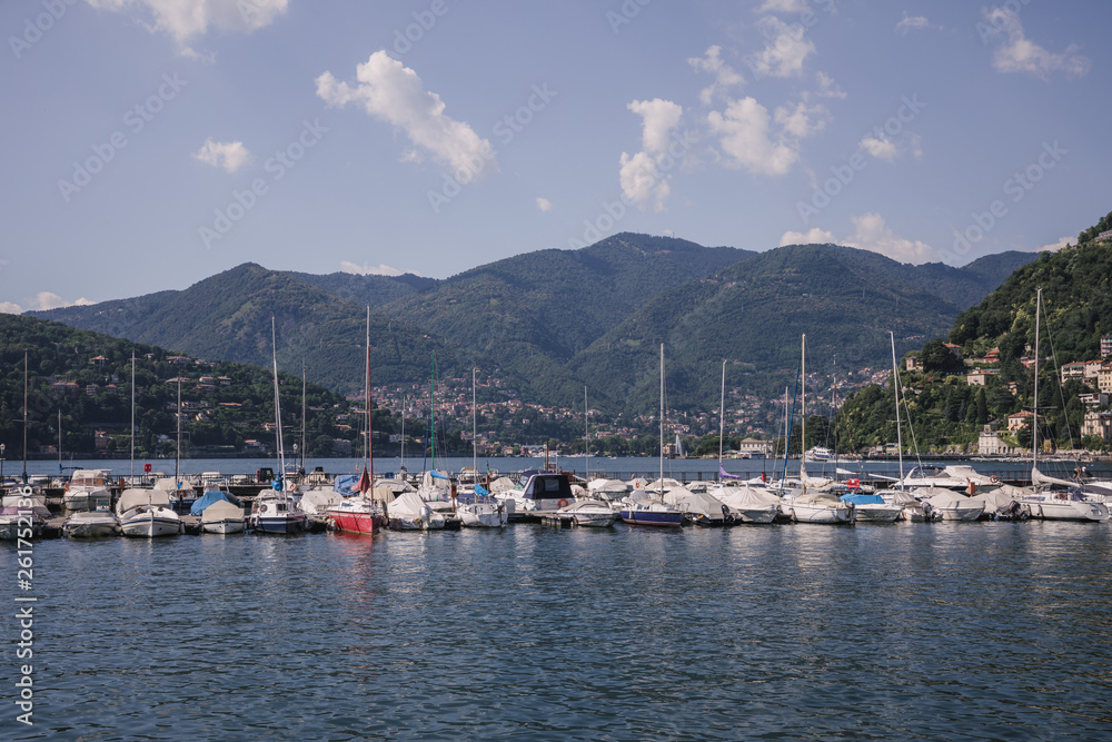 Panoramic view of Lake Como (Lago di Como)