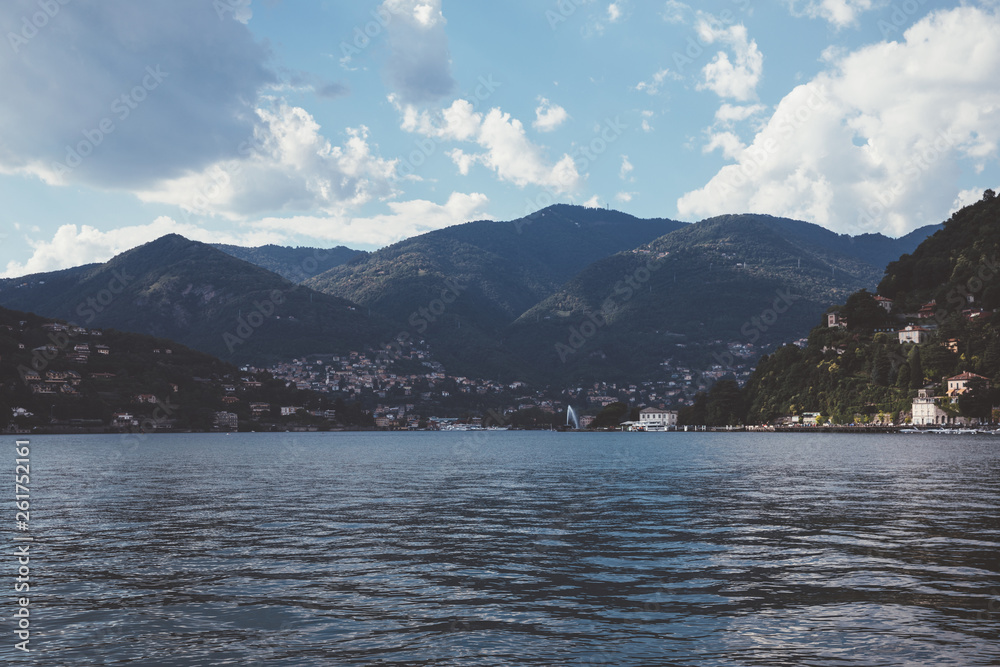 Panoramic view of Lake Como (Lago di Como)