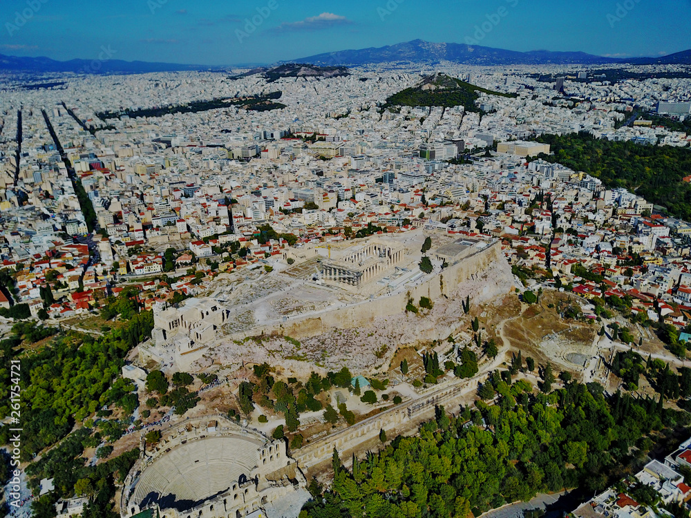 Naklejka premium Athen aus der Luft