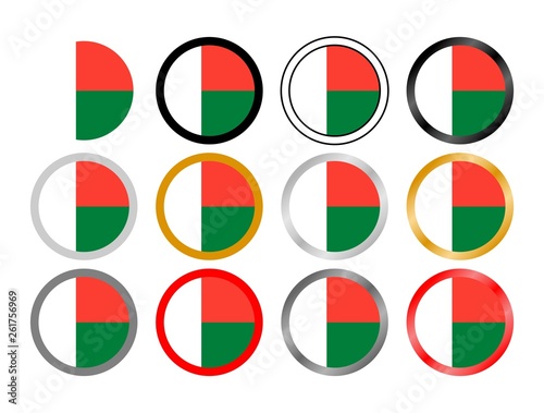 Madagascar state flag in globes Free Download Madagascar state flag in globes - GFXLoad