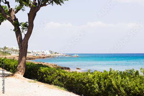 View on the seacoast and sea near Ayia Napa and Protaras. Cyprus. 