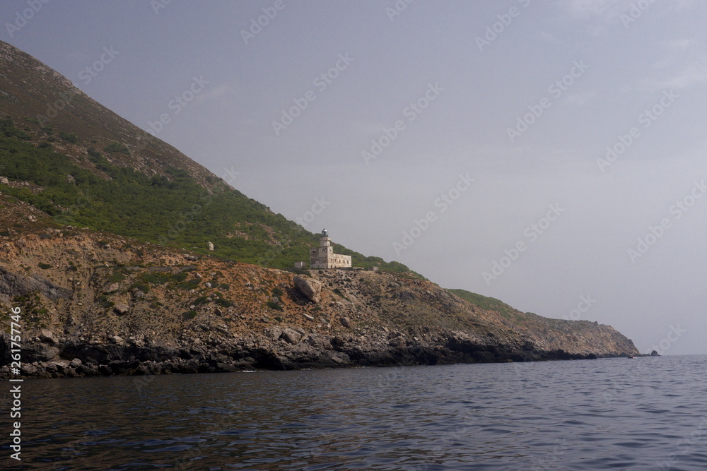 Lighthouse egadi islands sicily italy