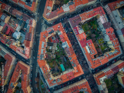 Prague topdown drone