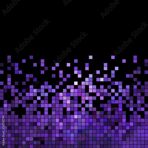 abstract vector square pixel mosaic background