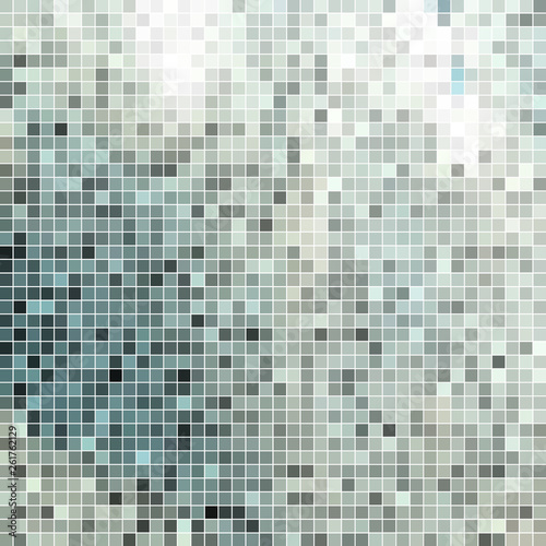 abstract vector square pixel mosaic background