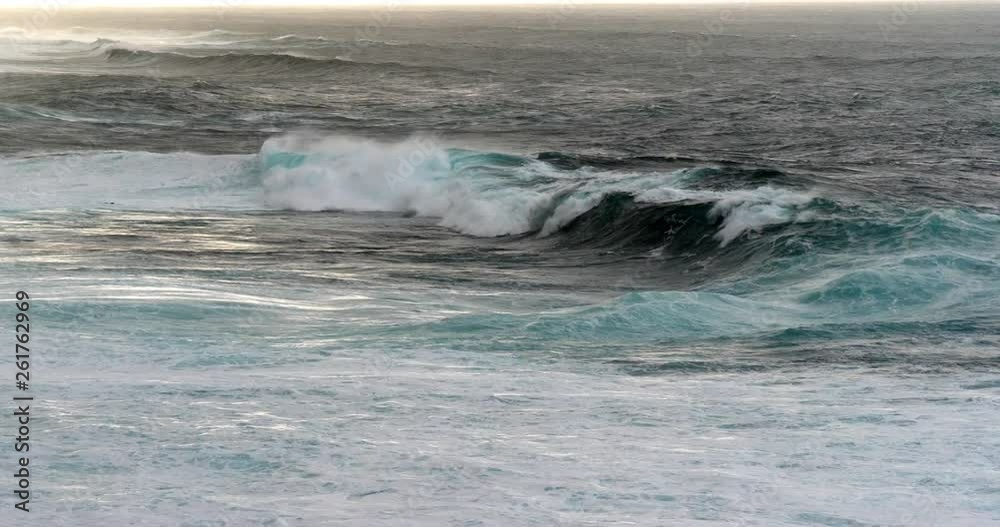Waves in Atlantic Ocean, Porto Moniz, Madeira Island Portugal, Slow Motion 4K Waves in Atlantic Ocean, Porto Moniz, Madeira Island Portugal, Slow Motion 4K