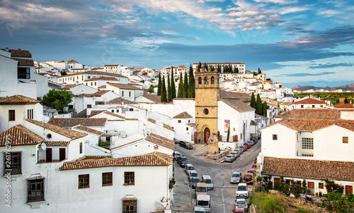 View on the old town of Ronda in Malaga, Spain