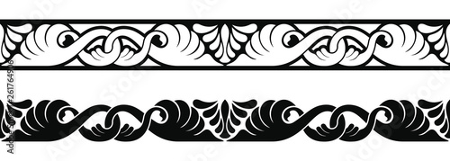 Seamless ancient greek ornament isolated on white background.