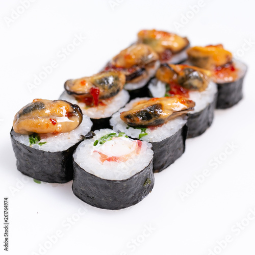 Sushi, rolls, fish
