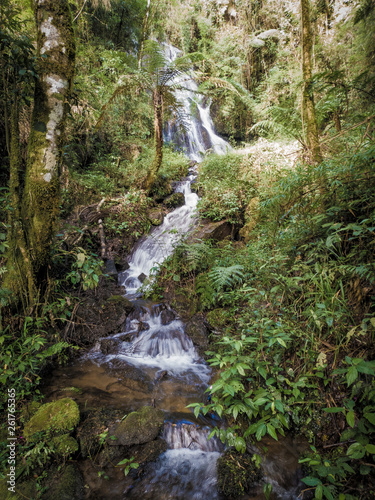 Brazilian waterfall in Serra da Mantiqueira, São Paulo, Brazil