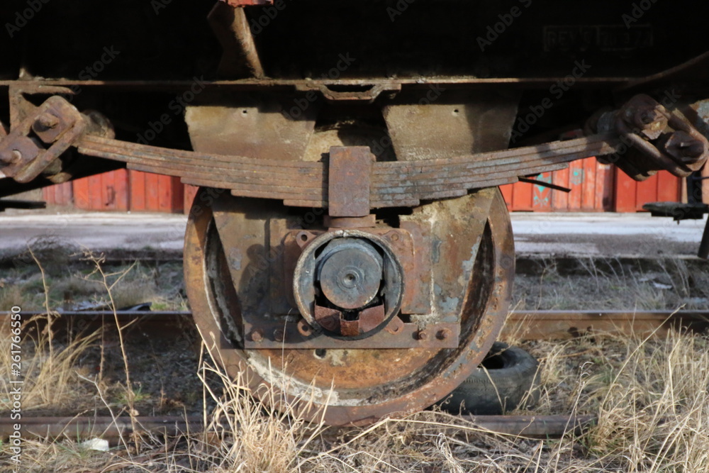 Abandoned old railway wagons at station, old train wagons in an abandoned station Inside this train station still stay wagons since the station was closed. Abandoned old railway wagons at station, old train wagons in an abandoned station Inside this train station still stay wagons since the station was closed.