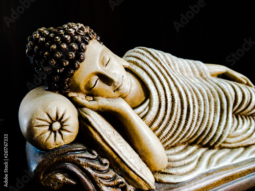 lord buddha sleeping for social media template and website banner photo
