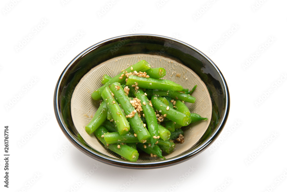 サヤインゲンの胡麻和え