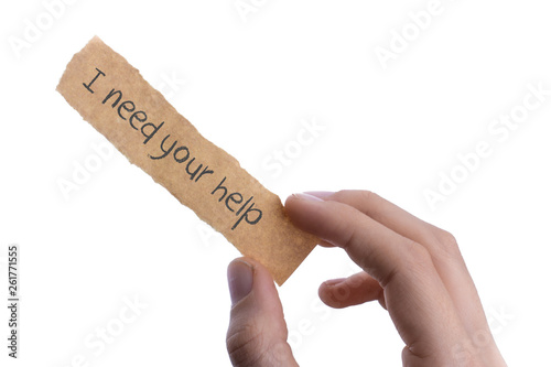 I need your help wording on paper in hand