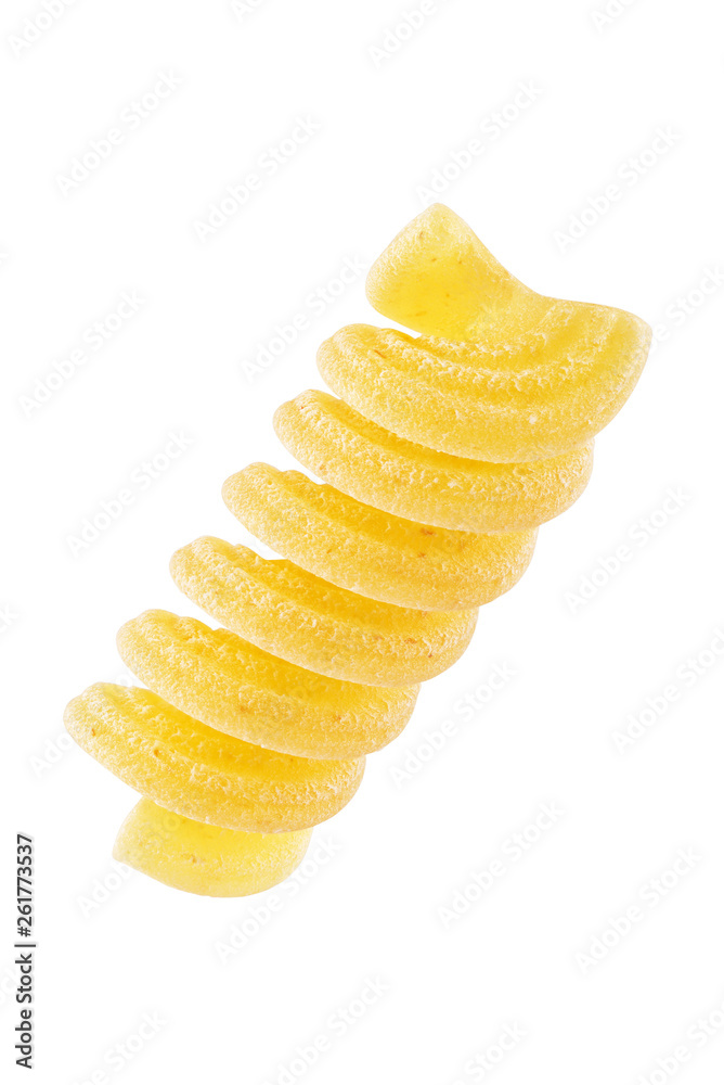 Pasta fusilli isolated on white Pasta fusilli isolated on white