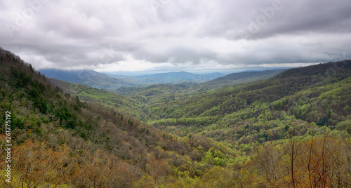"The Spring Rains" Mountain Vista View from the Blue Ridge Parkway ZDS Blue Ridge Mountains Collection