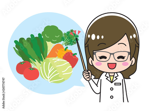 Doctor who recommends vegetables