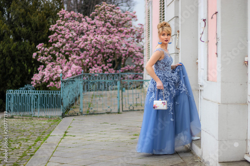 Wallpaper Mural Blaues Kleid Torontodigital.ca