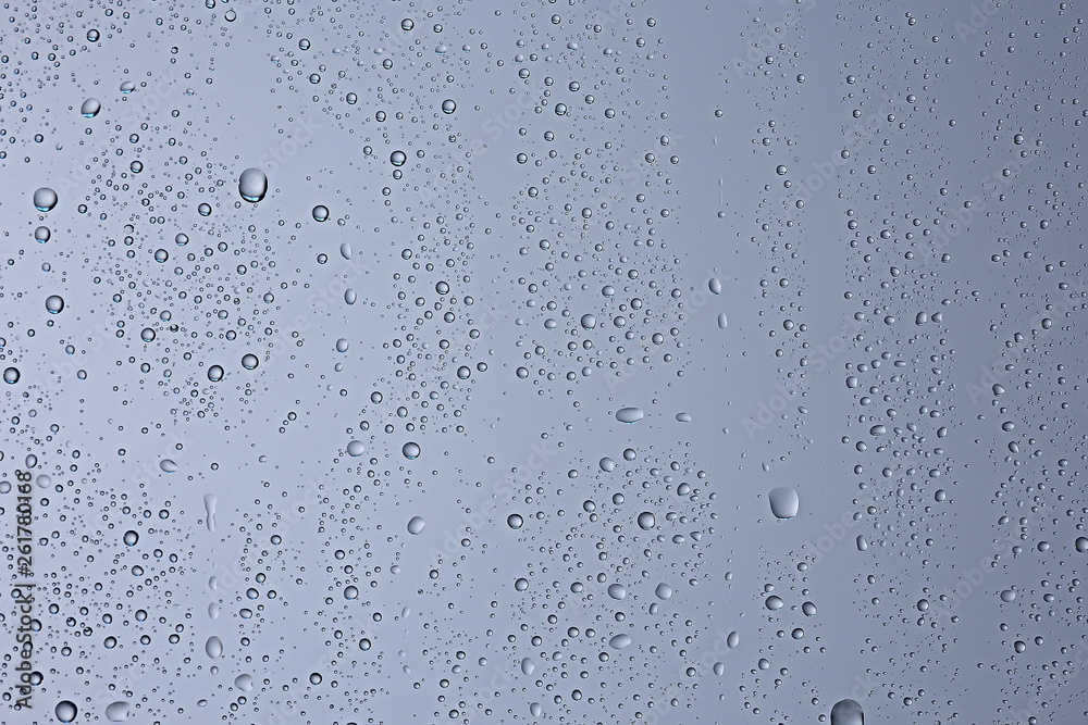 gray wet background / raindrops to overlay on the window, weather, background drops of water rain on the glass transparent gray wet background / raindrops to overlay on the window, weather, background drops of water rain on the glass transparent