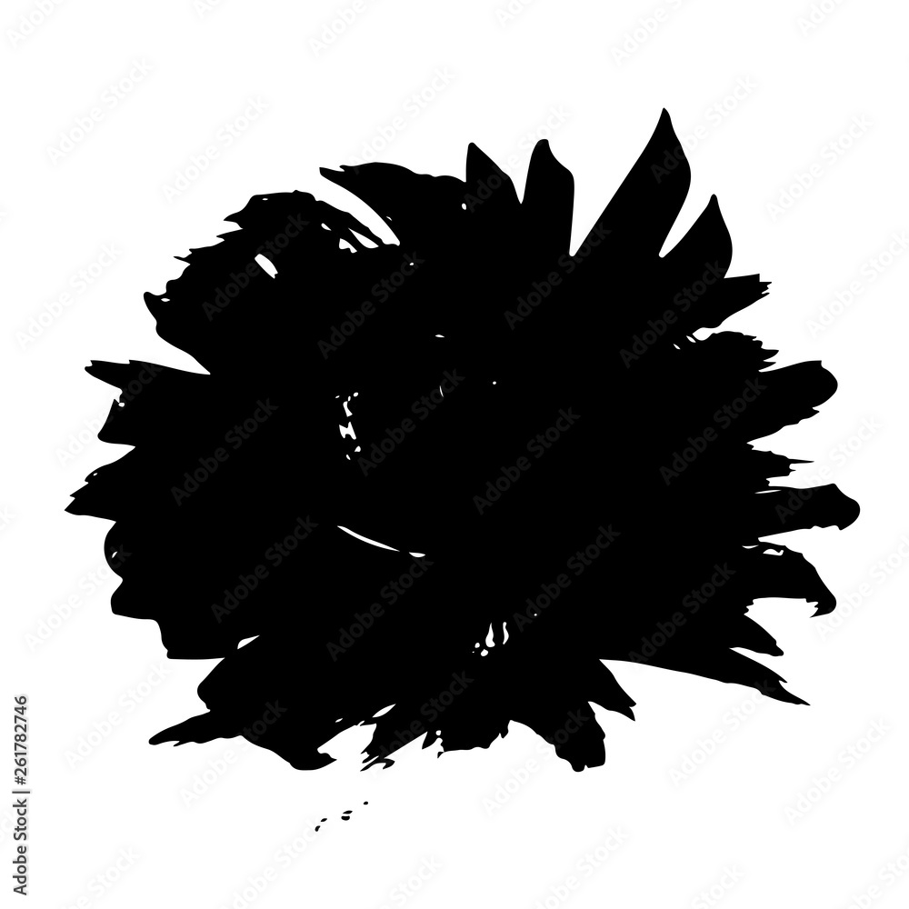 Abstract hand drawn ink dry brush banner. Vector illustration. Abstract hand drawn ink dry brush banner. Vector illustration.