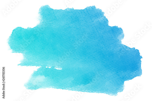 Fototapeta Naklejka Na Ścianę i Meble -  blue watercolor stain