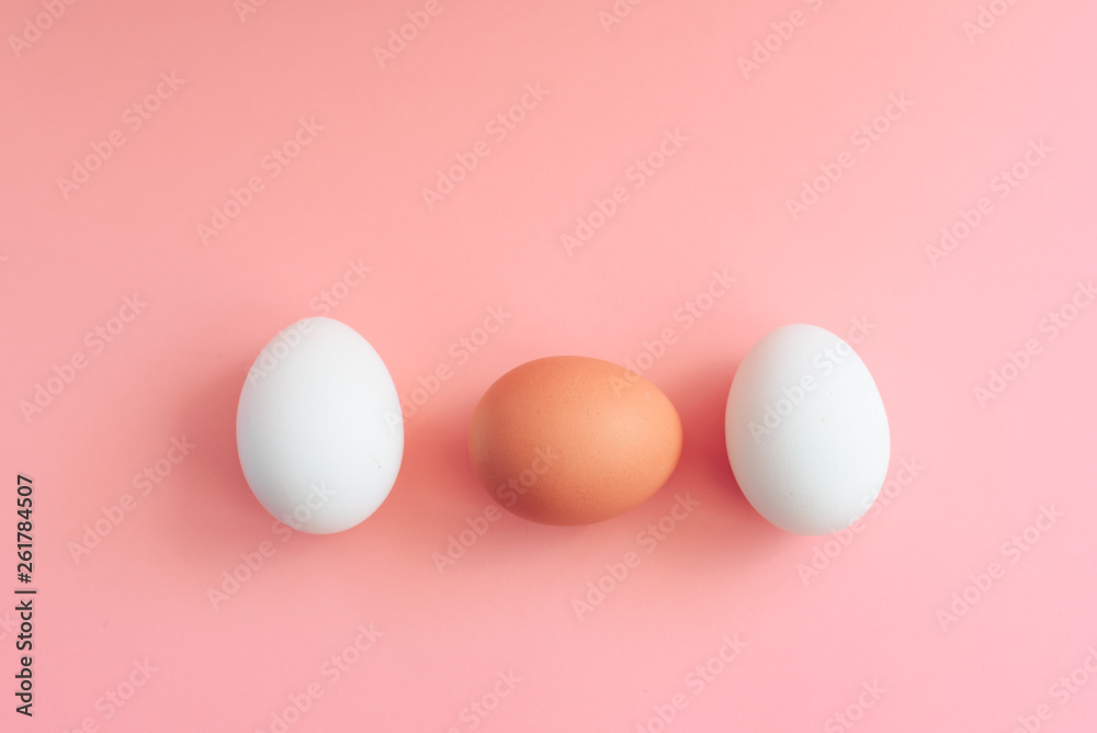 easter eggs on pink background easter eggs on pink background