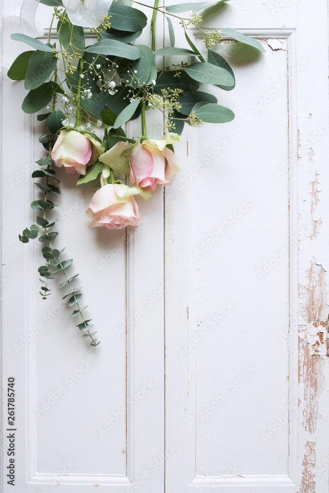 Roses decoration in vintage style