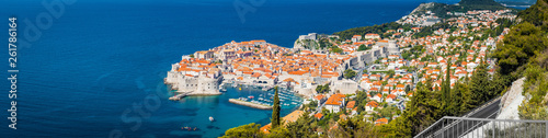 Obraz na płótnie Old town of Dubrovnik in summer, Dalmatia, Croatia w salonie