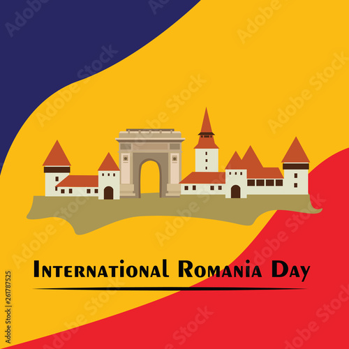 International Romania Day Vector Template Design Illustration