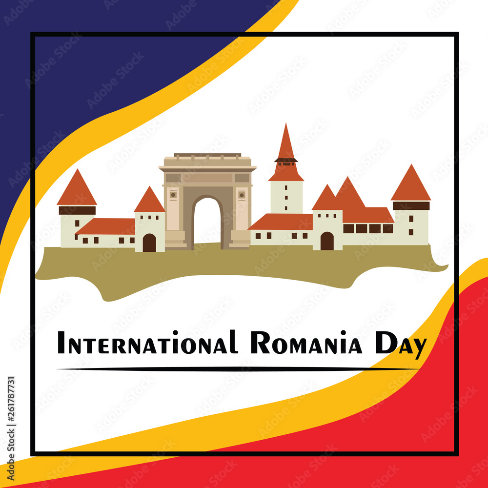 International Romania Day Vector Template Design Illustration